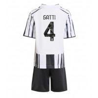 Juventus Federico Gatti #4 Domáci Detský futbalový dres 2025-26 Krátky Rukáv (+ trenírky)